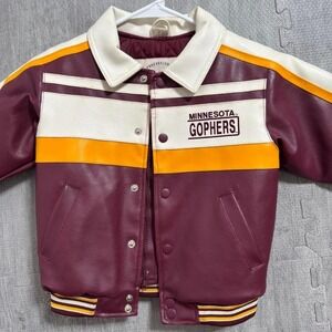 Professional Sports Club Minnesota Gophers Varsity Jacket Kids 4T Maroon Gold